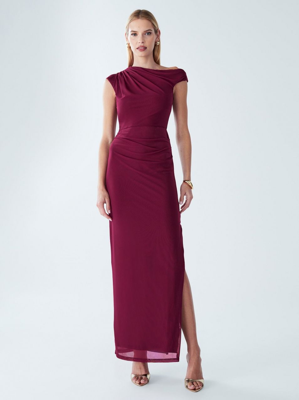 BWLDR Šaty 'Freya'  burgundská