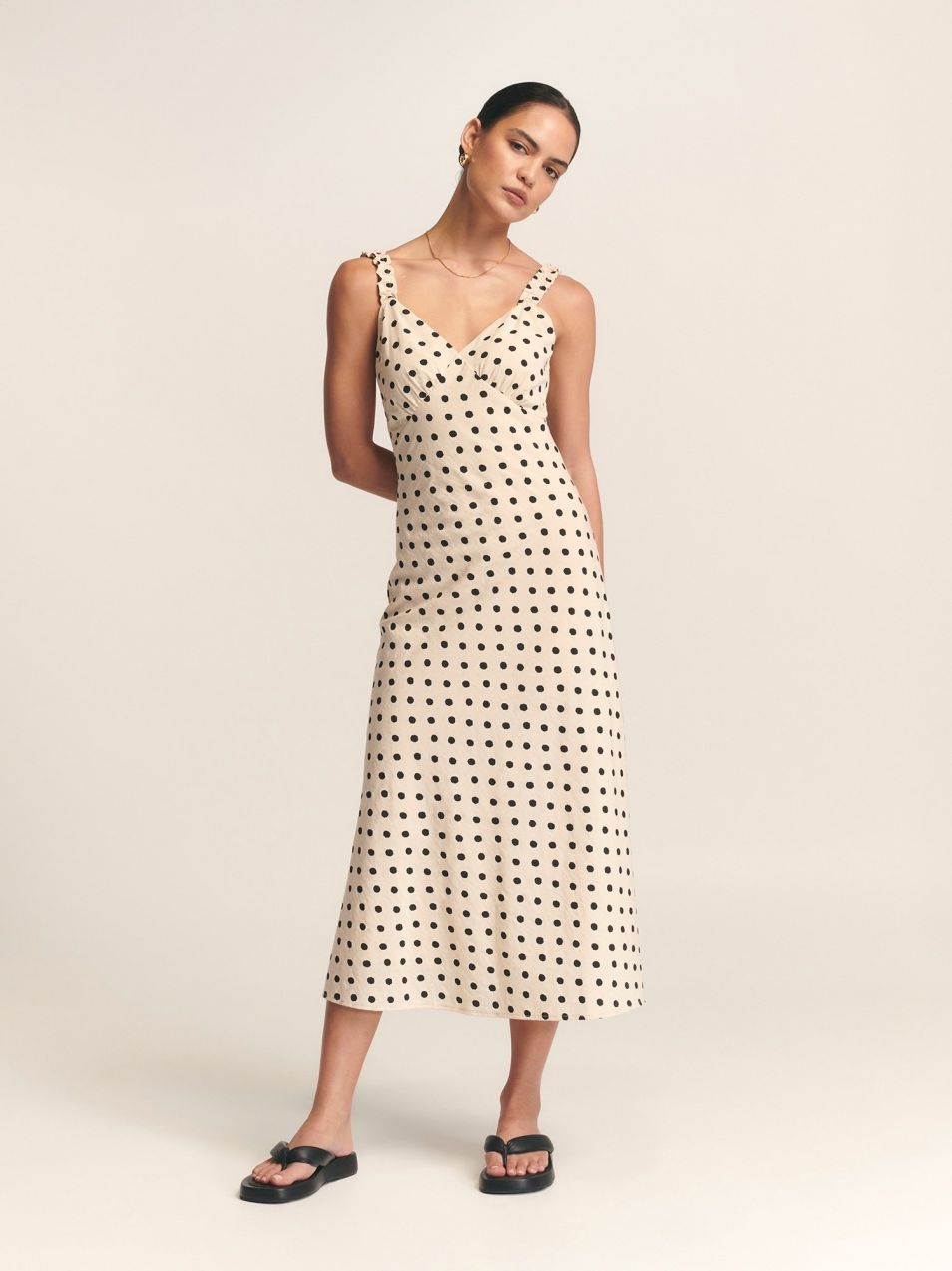 St MRLO Šaty 'Tide'  krémová / čierna