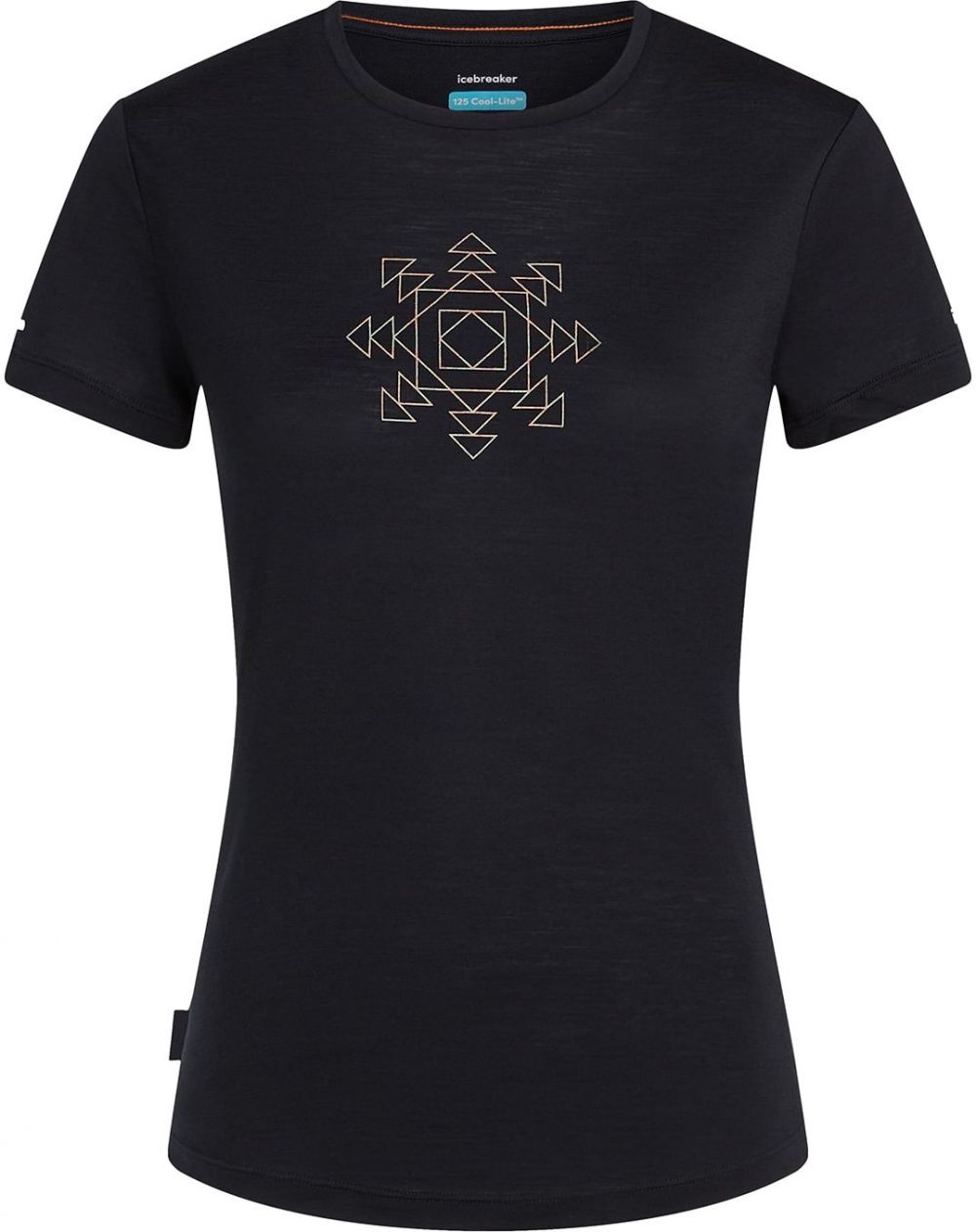 ICEBREAKER Tričko 'Sphere'  svetlobéžová / čierna