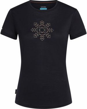 ICEBREAKER Tričko 'Sphere'  svetlobéžová / čierna