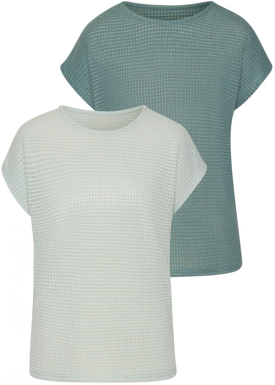 VIVANCE Tričko  smaragdová / mätová