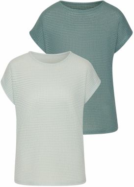 VIVANCE Tričko  smaragdová / mätová