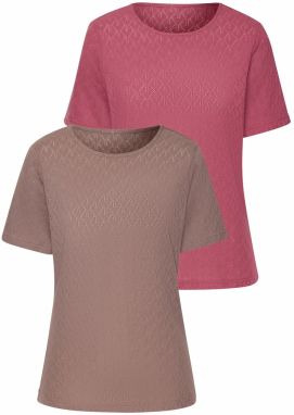 VIVANCE Tričko  tmavošedá / farba lesného ovocia