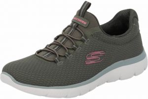 SKECHERS Slip-on obuv  zelená / svetloružová