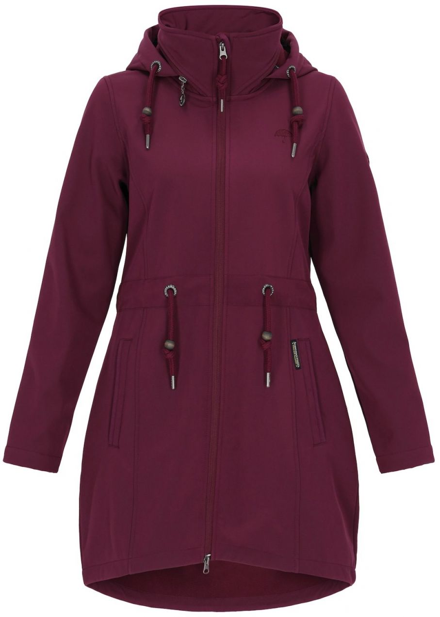 Schmuddelwedda Funkčná bunda  burgundská