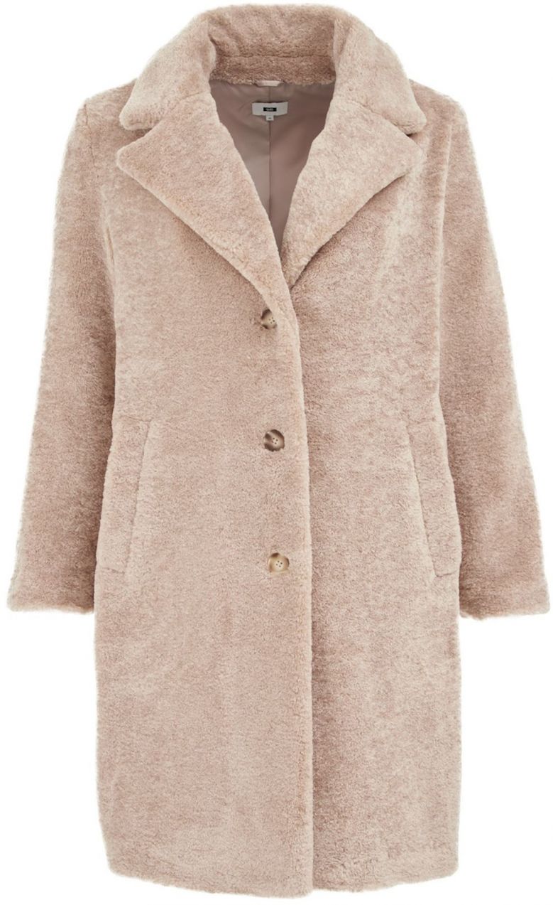 WE Fashion Prechodný kabát  béžová