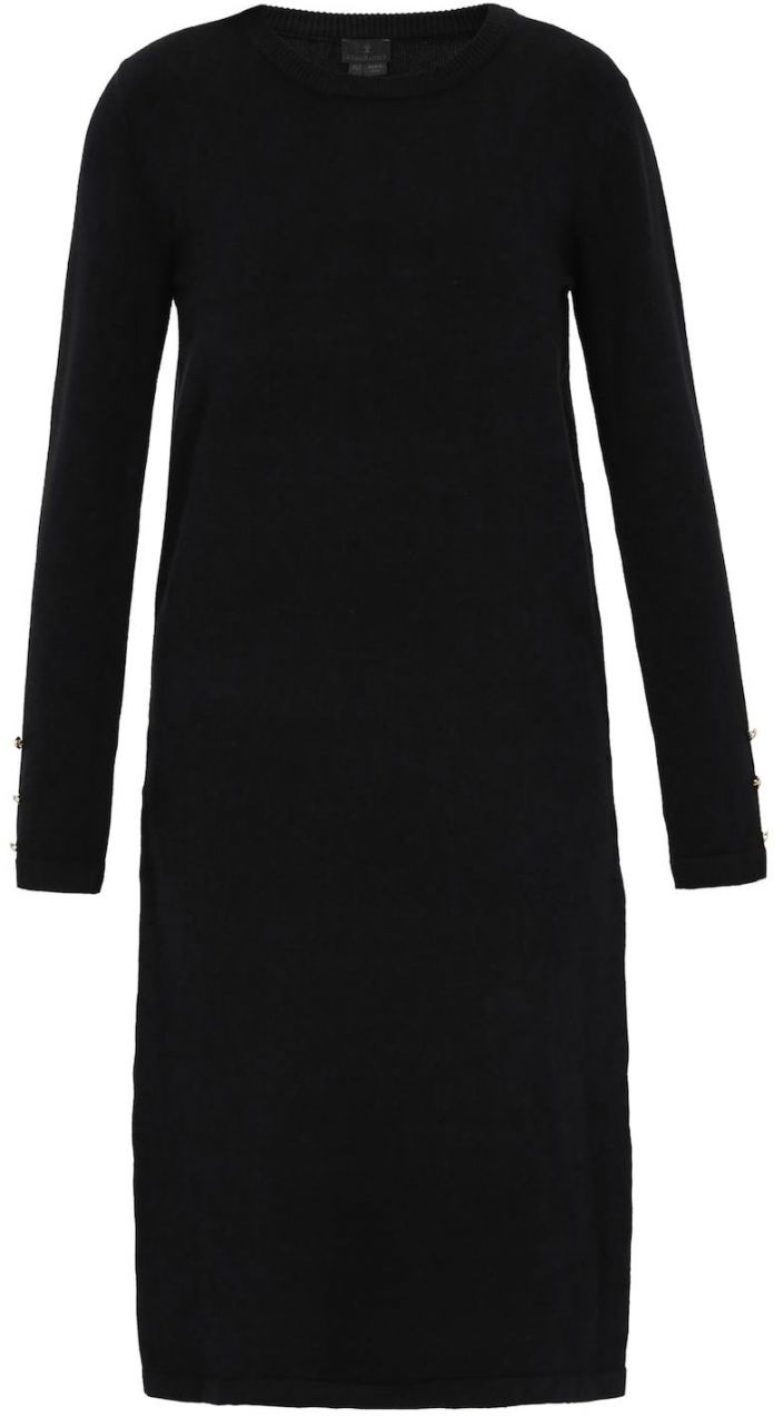 DreiMaster Klassik Pletené šaty  čierna