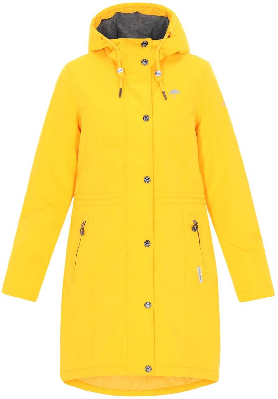 Schmuddelwedda Prechodná parka  žltá / sivá