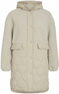 VILA Prechodný kabát 'VI'  sivobéžová