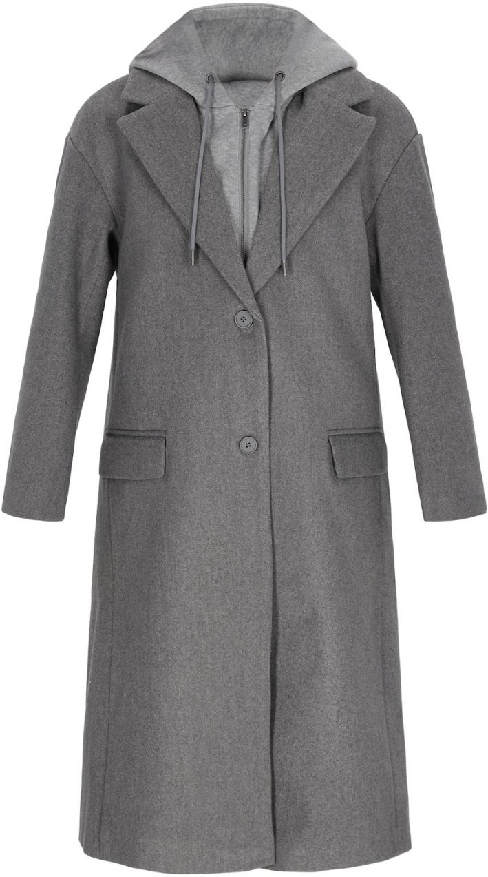 myMo ROCKS Prechodný kabát  sivá melírovaná