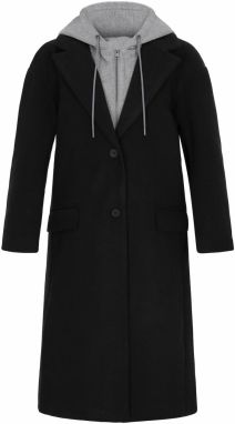 myMo ROCKS Prechodný kabát  sivá melírovaná / čierna