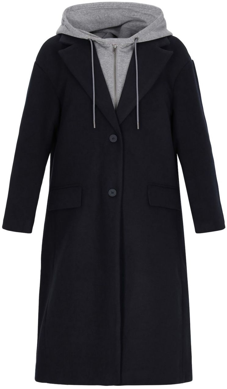 myMo ROCKS Prechodný kabát  námornícka modrá / sivá