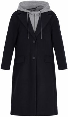 myMo ROCKS Prechodný kabát  námornícka modrá / sivá