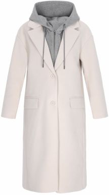 myMo ROCKS Prechodný kabát 'Rocks'  sivá / biela