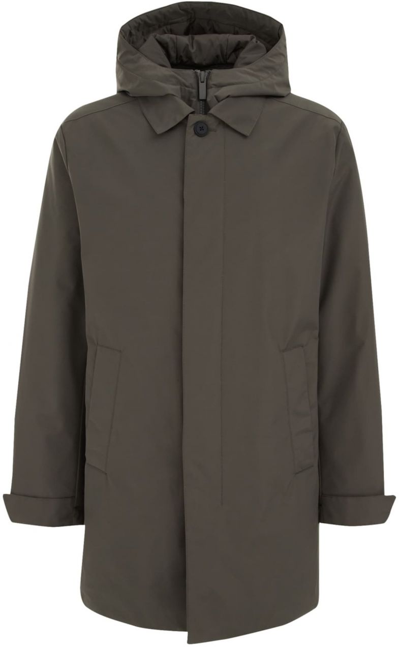 WE Fashion Prechodný kabát  čadičová