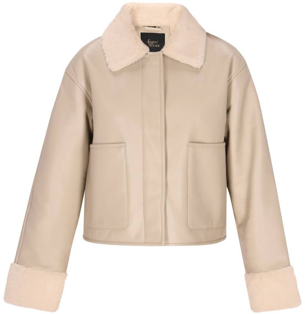 faina Prechodná bunda  krémová