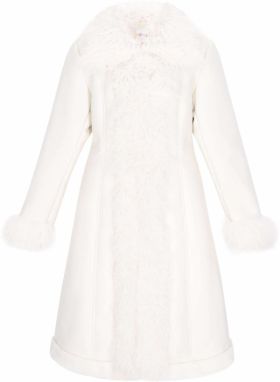 IZIA Zimný kabát 'Fashion Look'  šedobiela