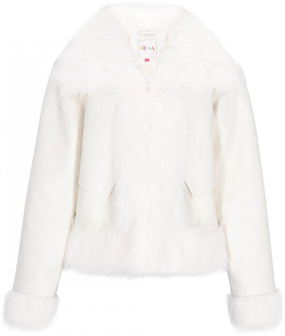 IZIA Zimná bunda 'Fashion Look'  biela