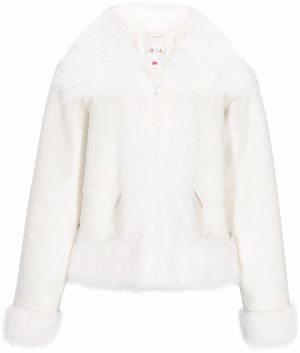 IZIA Zimná bunda 'Fashion Look'  biela