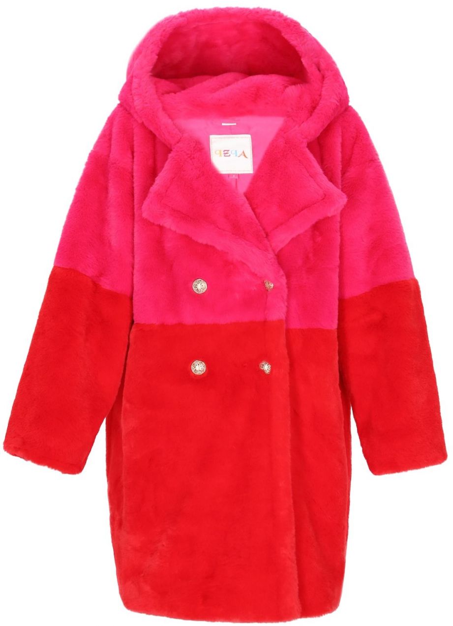 IZIA Prechodný kabát  fuksia / červená