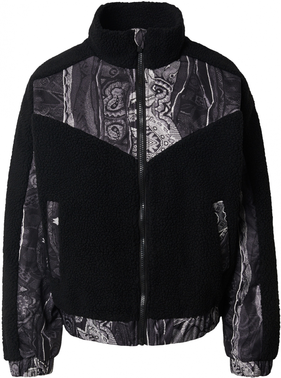 Carlo Colucci Flisová bunda 'Ezechiele'  sivá / čierna / biela