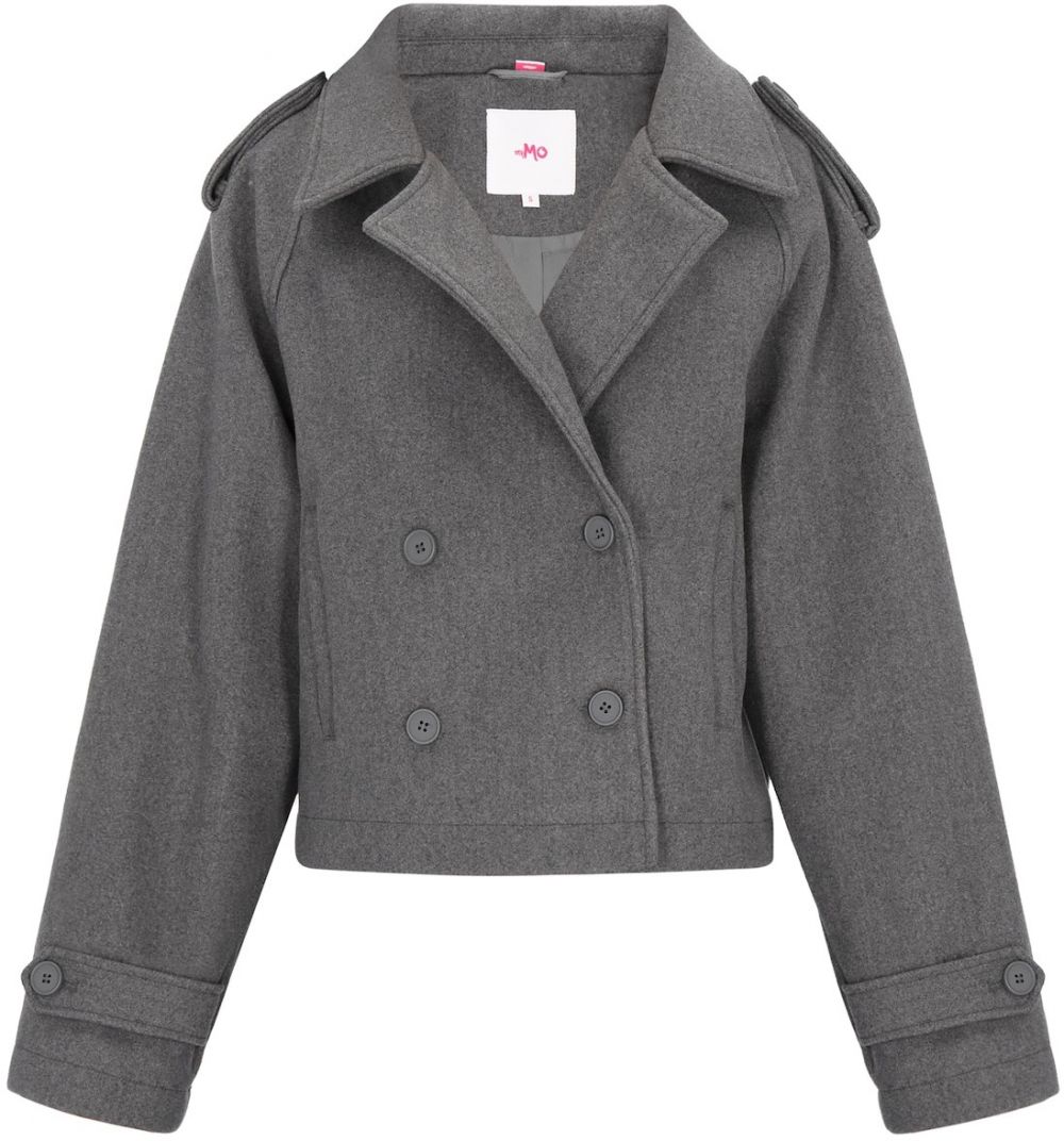 MYMO Prechodná bunda 'Young Fashion'  tmavosivá