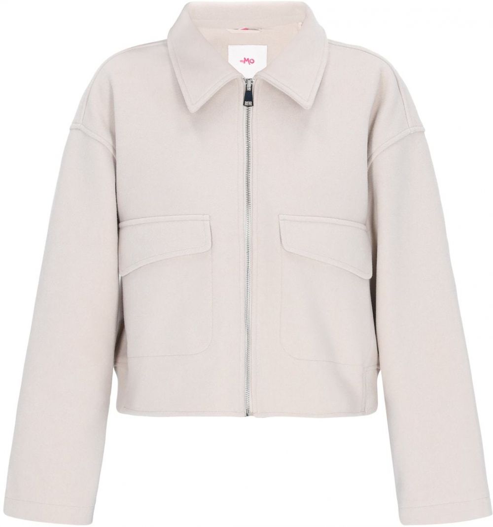 MYMO Prechodná bunda 'Young Fashion'  šedobiela