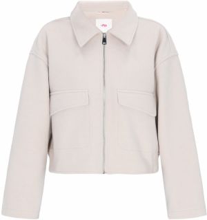 MYMO Prechodná bunda 'Young Fashion'  šedobiela