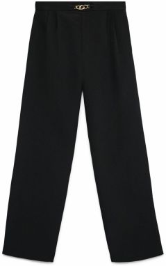 VERO MODA Plisované nohavice 'VMHADASSA'  čierna