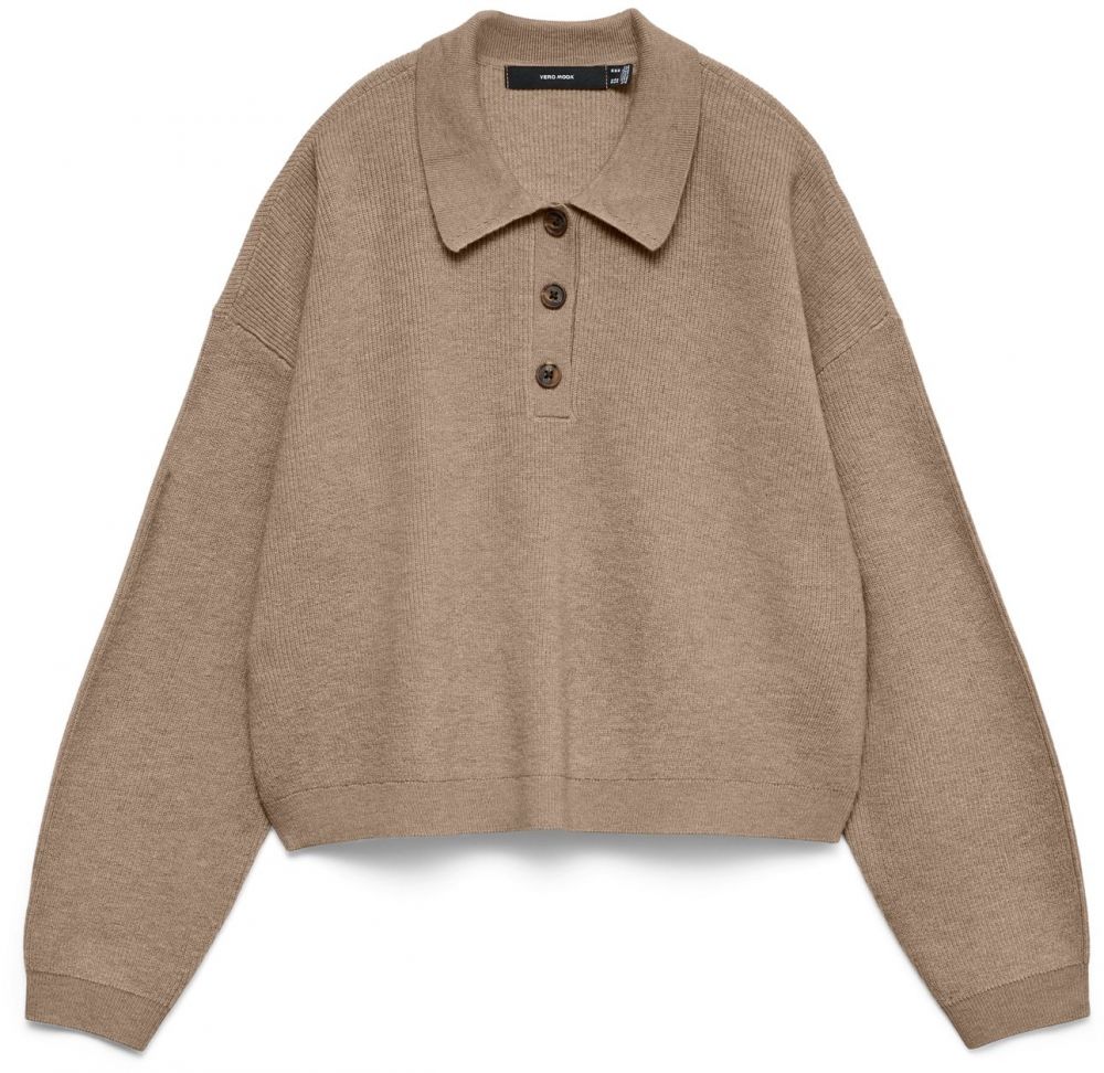 VERO MODA Sveter 'VMEXCITING'  hnedá