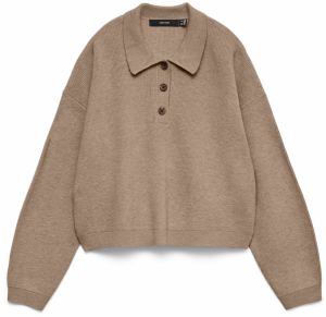 VERO MODA Sveter 'VMEXCITING'  hnedá