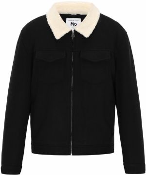 MO Prechodná bunda  krémová / čierna