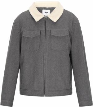 MO Prechodná bunda  krémová / sivá