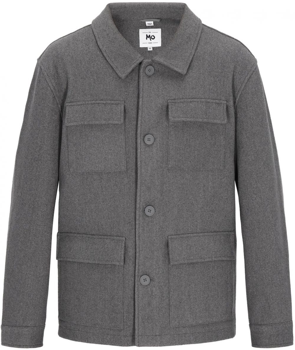 MO Prechodná bunda  sivá melírovaná