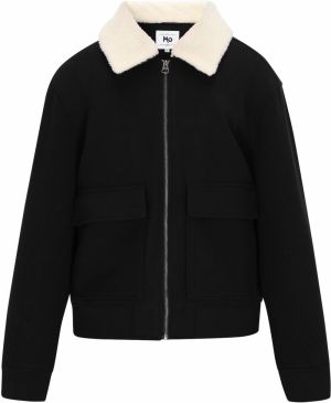 MO Prechodná bunda  krémová / čierna