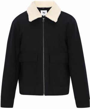 MO Prechodná bunda  krémová / tmavomodrá