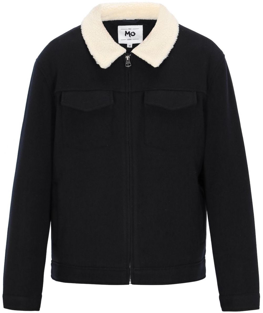 MO Prechodná bunda  krémová / námornícka modrá