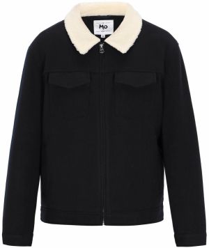 MO Prechodná bunda  krémová / námornícka modrá