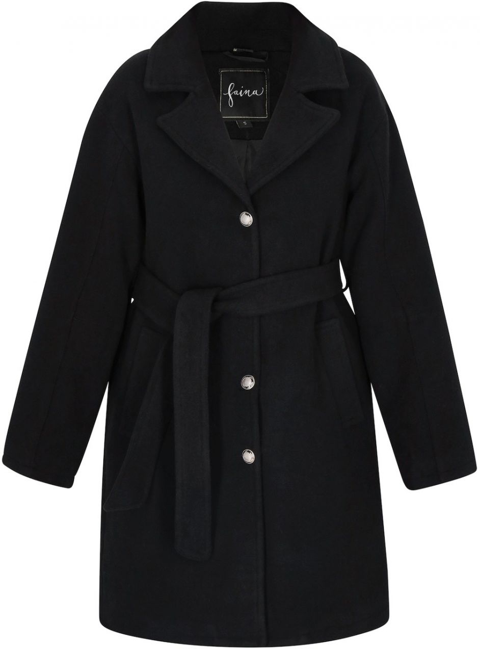 faina Prechodný kabát  čierna