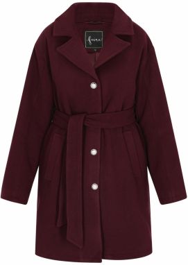 faina Prechodný kabát  burgundská