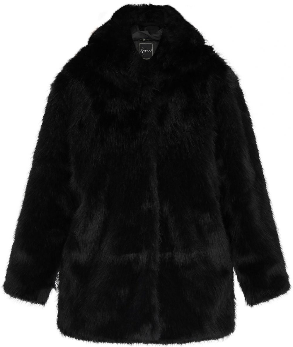 faina Zimný kabát  čierna
