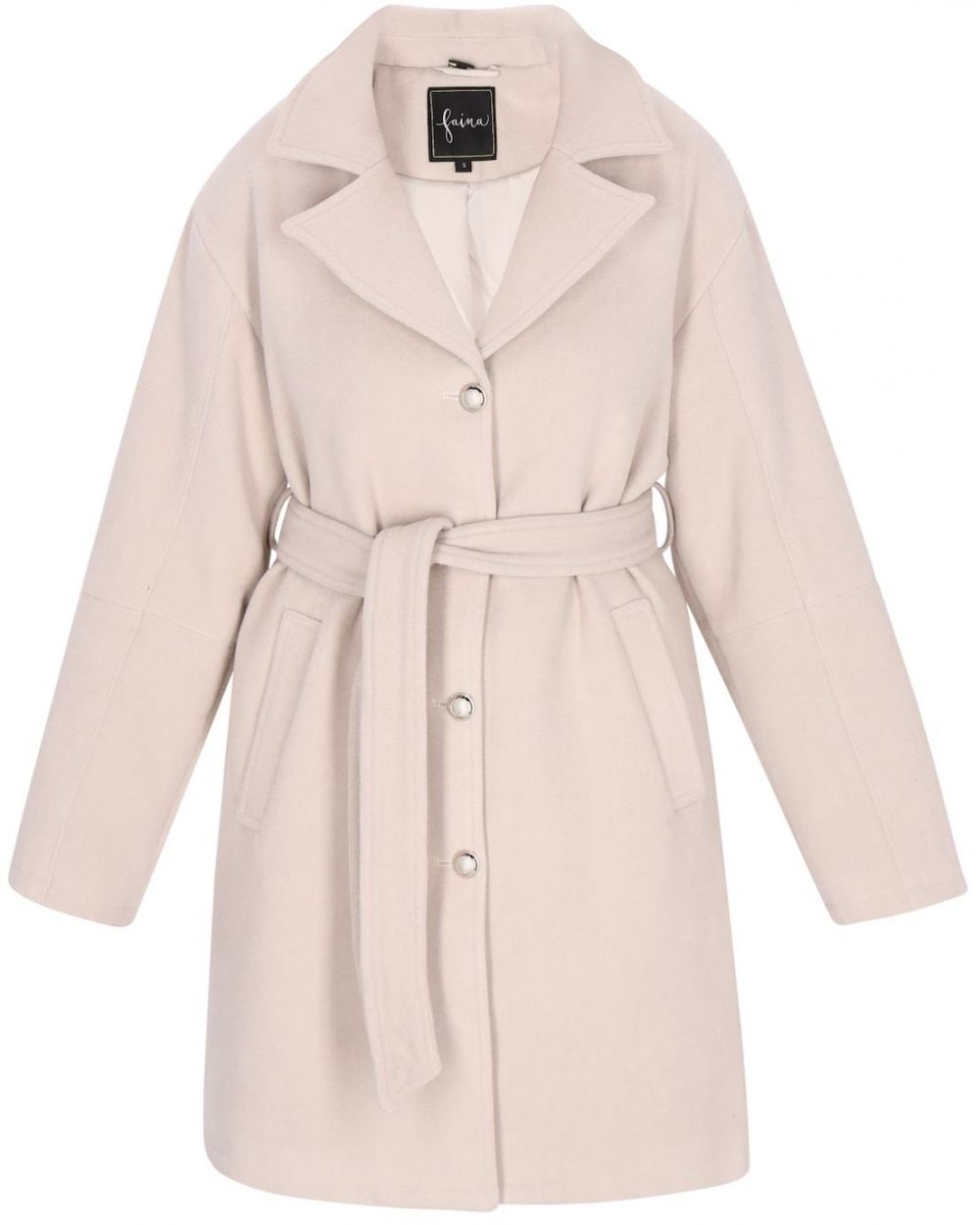 faina Prechodný kabát  biela