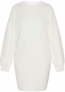 usha BLUE LABEL Pletené šaty  šedobiela