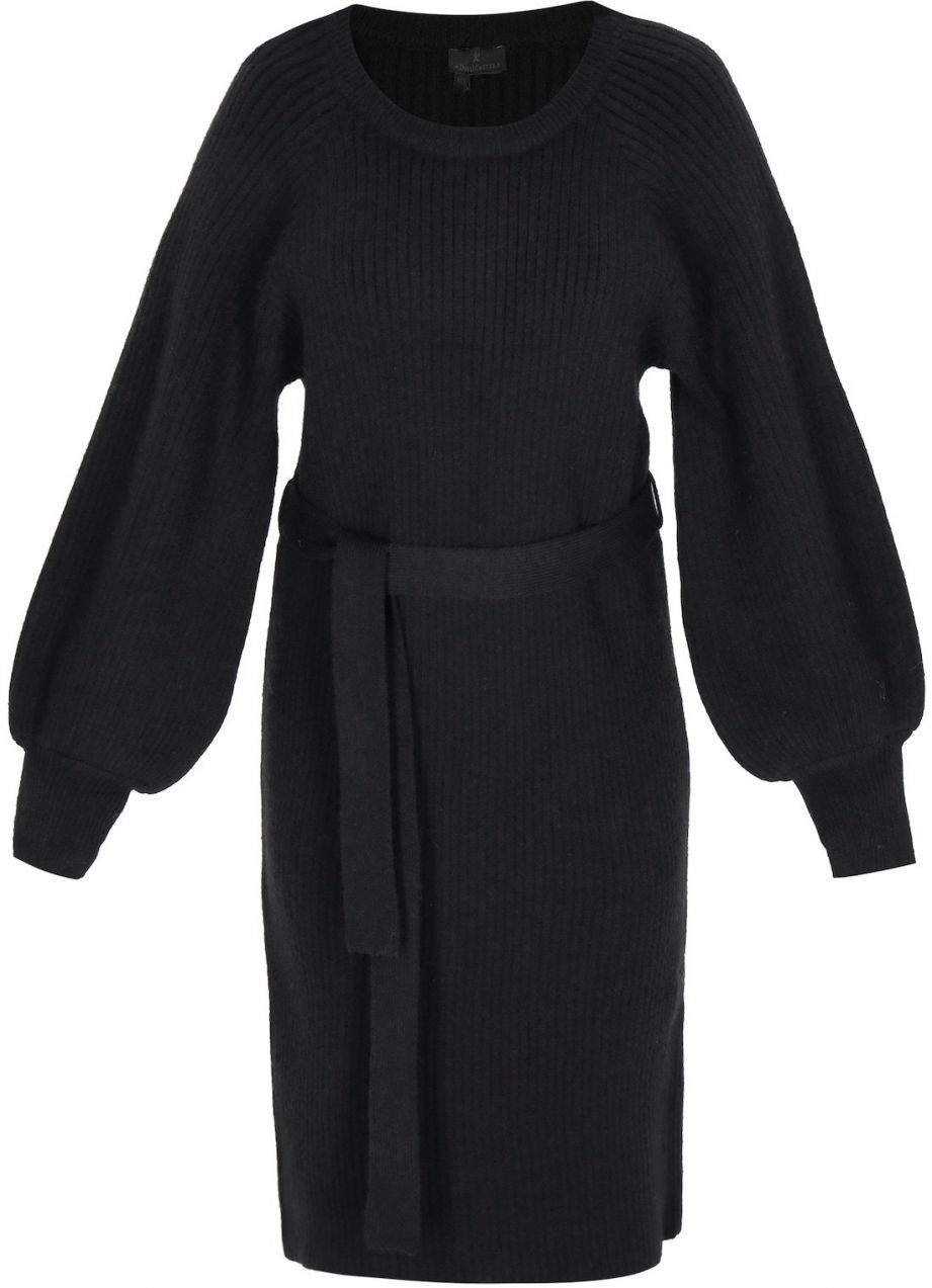 DreiMaster Klassik Pletené šaty  čierna
