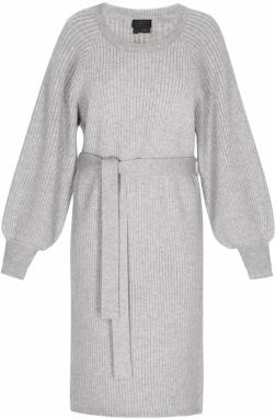 DreiMaster Klassik Pletené šaty  svetlosivá