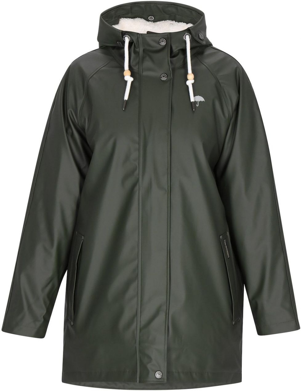 Schmuddelwedda Prechodná bunda  olivová / biela