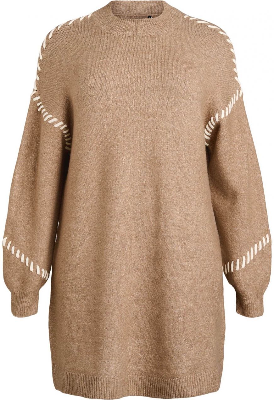 Zizzi Pletené šaty 'Lea'  kapučíno