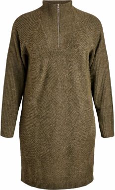 Zizzi Pletené šaty 'Mziggi'  zelená melírovaná