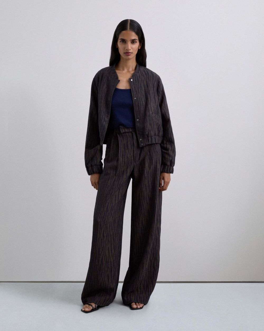 Scalpers Prechodná bunda 'Obom'  námornícka modrá / hnedá