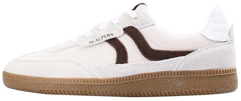 Scalpers Nízke tenisky 'Numikomesh'  tmavohnedá / pastelovo ružová / biela / šedobiela